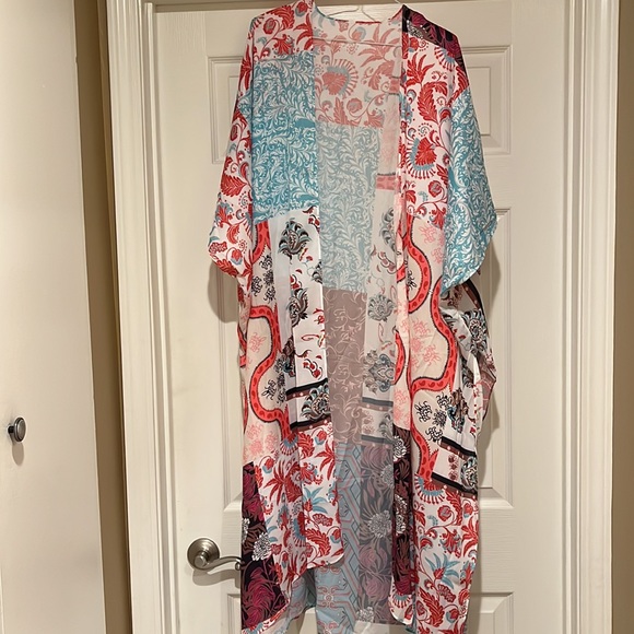 🥳HP🥳 Floral Bohemian Kimono - Picture 6 of 7